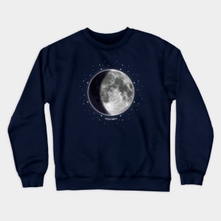 Waxing Gibbous - Moon Phases Crewneck Sweatshirt